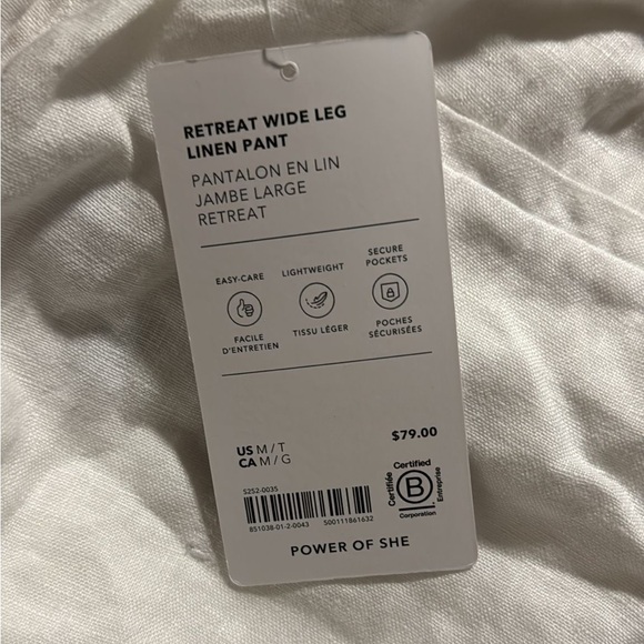 Athleta Retreat Wide Leg Linen Pant // Calla Lily - Picture 14 of 16